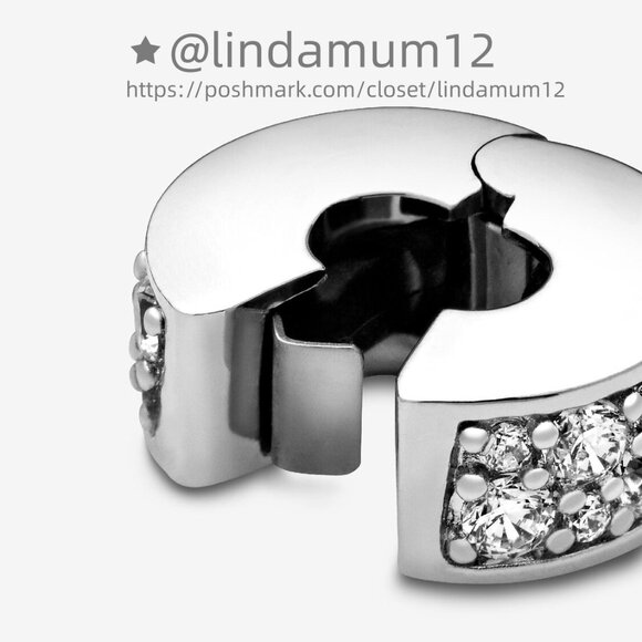 Pandora Clear Pavé Clip Charm - Picture 3 of 6